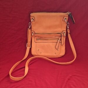 Simply Noelle Vibrant Orange Crossbody Bag